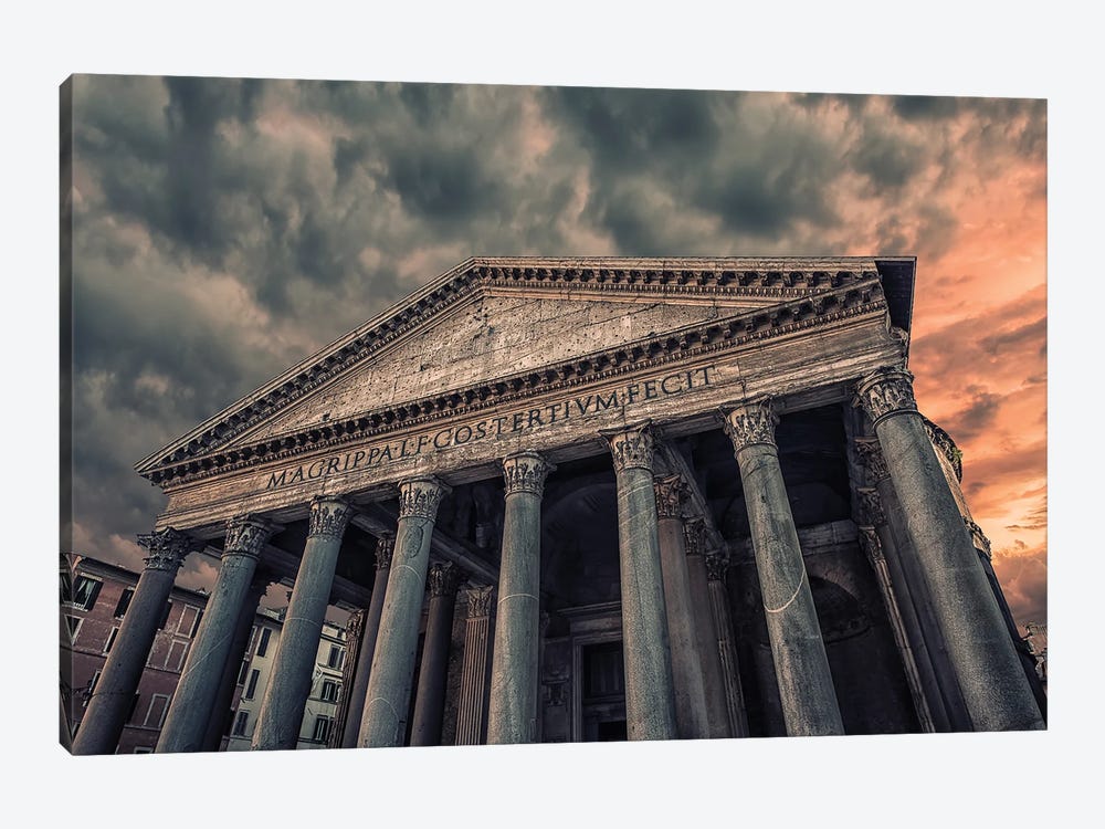 The Pantheon In Rome by Manjik Pictures 1-piece Canvas Art Print