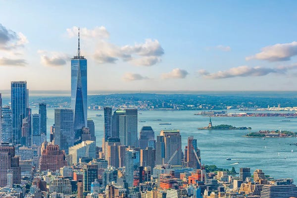 Canvas Print: Manhattan Architecture by Manjik Pictures