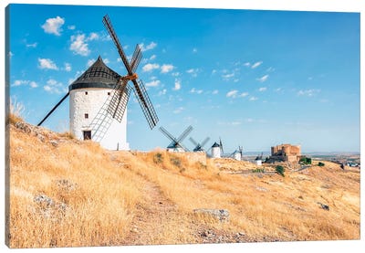 Summer In Spain Canvas Art Print - Watermill & Windmill Art