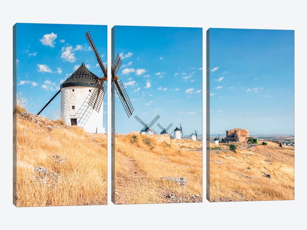 Summer In Spain by Manjik Pictures 3-piece Canvas Art Print