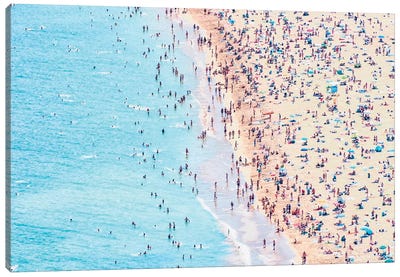 Summer Beach Canvas Art Print - Aerial Beaches 