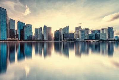 Corporate Buildings by Manjik Pictures canvas print