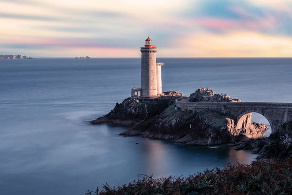 Lighthouses: French Brittany Sunset by Manjik Pictures