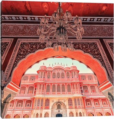 Palace In Rajasthan Canvas Art Print