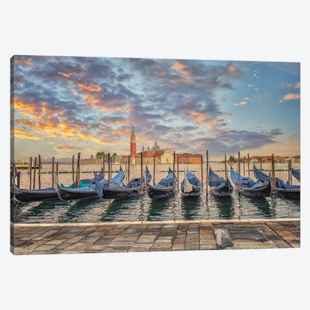Sweet Light In Venice Canvas Print #EMN1692} by Manjik Pictures Canvas Art Print