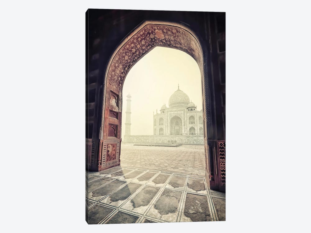 Sepia Taj by Manjik Pictures 1-piece Canvas Art Print