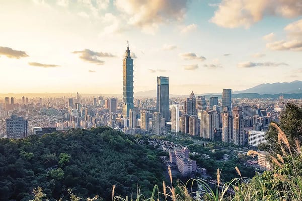 Taiwan: Taipei City At Sunset by Manjik Pictures