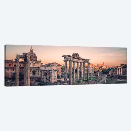 Roman Forum Sunset Canvas Print #EMN1703} by Manjik Pictures Canvas Print