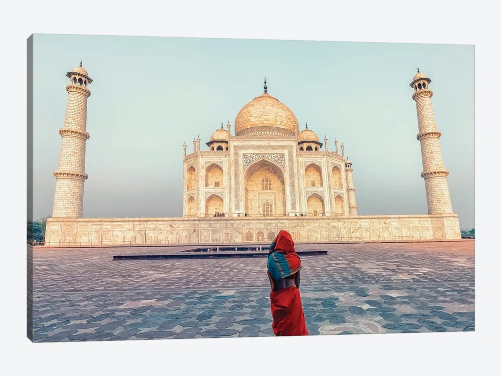 Alone At The Taj Mahal by Manjik Pictures 1-piece Art Print