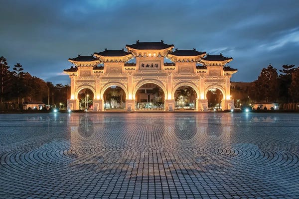Taiwan: Taipei Monument by Manjik Pictures
