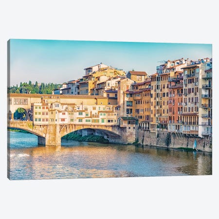 The Ponte Vecchio Canvas Print #EMN1714} by Manjik Pictures Canvas Print