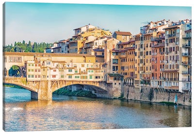 The Ponte Vecchio Canvas Art Print - Manjik Pictures