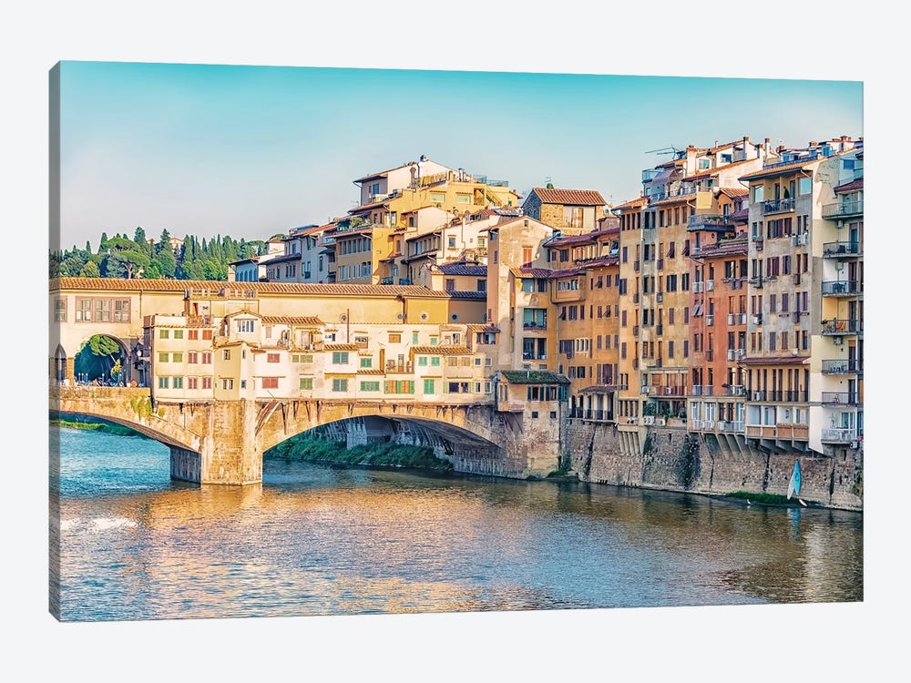 The Ponte Vecchio by Manjik Pictures 1-piece Canvas Artwork