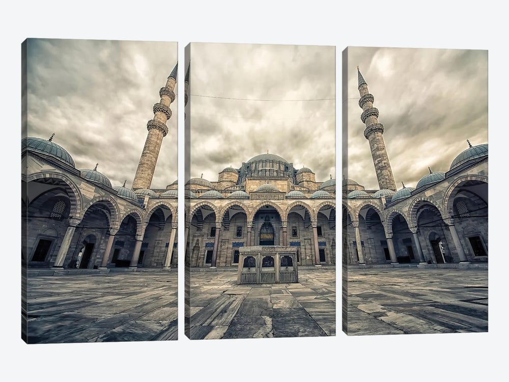Süleymaniye Mosque by Manjik Pictures 3-piece Art Print
