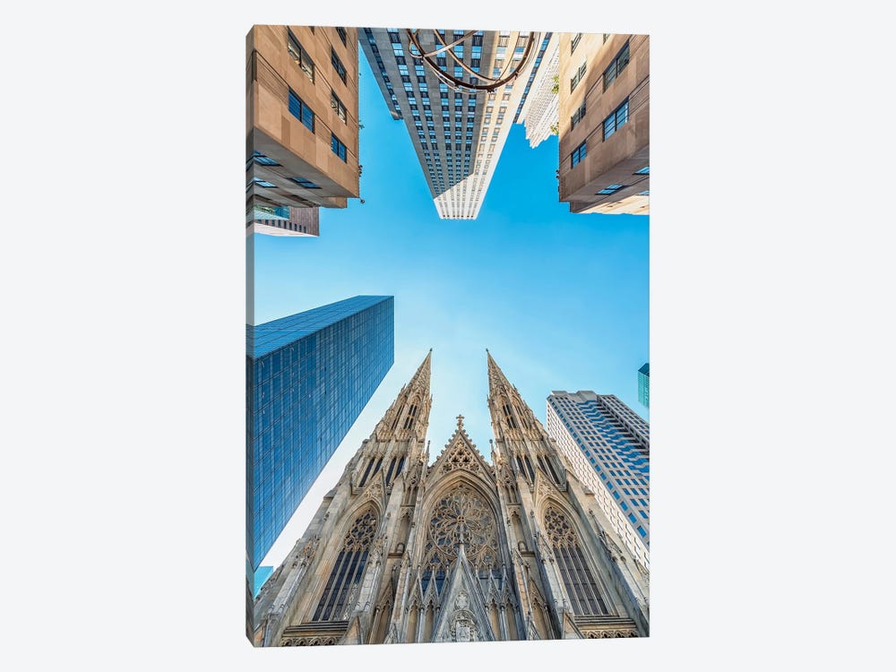 Fifth Avenue Corner by Manjik Pictures 1-piece Canvas Wall Art
