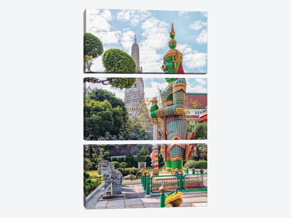 Wat Arun Guardian by Manjik Pictures 3-piece Art Print