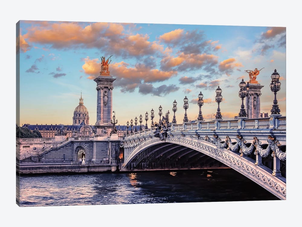 Alexandre III At Sunset by Manjik Pictures 1-piece Canvas Wall Art