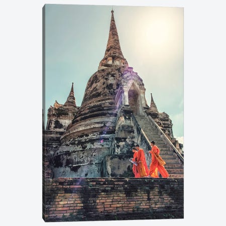 Ayutthaya Architecture Canvas Print #EMN1740} by Manjik Pictures Canvas Art Print