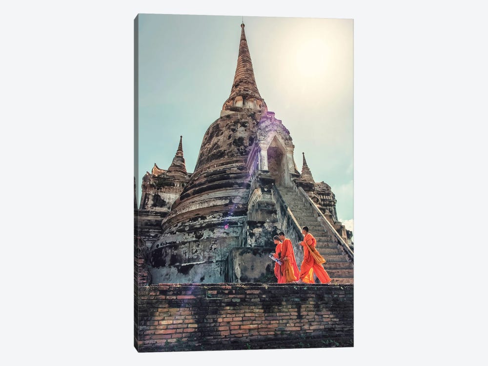 Ayutthaya Architecture by Manjik Pictures 1-piece Canvas Art Print