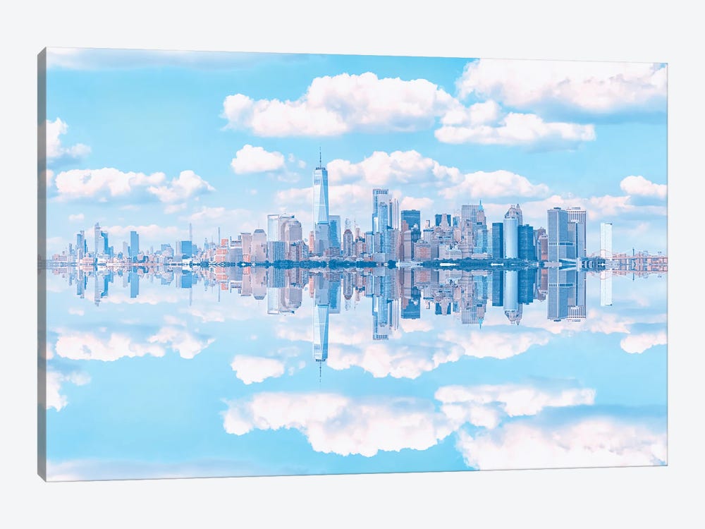 New York Skyline by Manjik Pictures 1-piece Canvas Wall Art