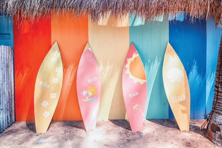 Surfboards On The Beach