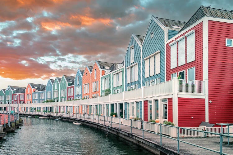 Houten Sunset by Manjik Pictures wall art