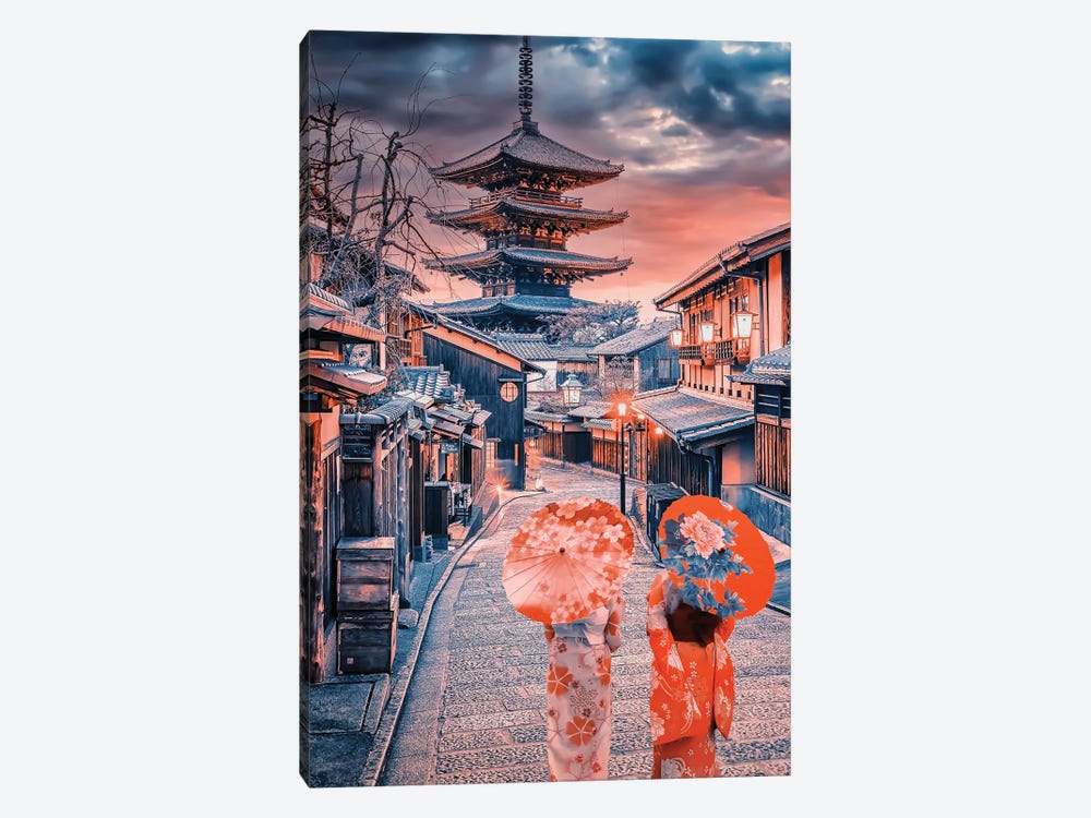 Old Kyoto by Manjik Pictures 1-piece Canvas Print