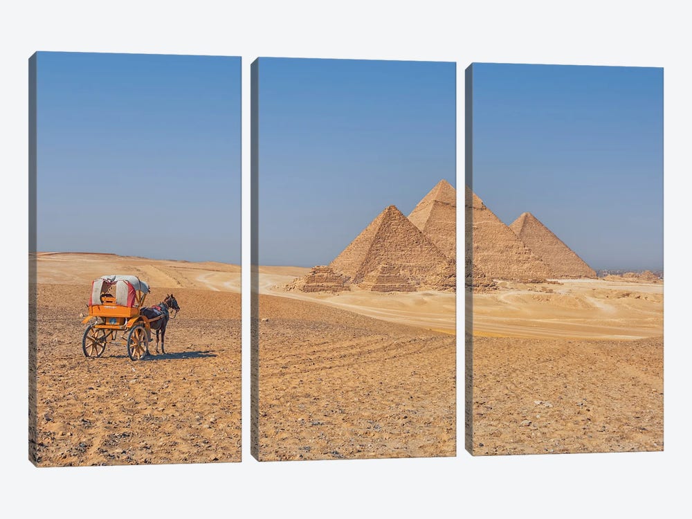 The Great Pyramids by Manjik Pictures 3-piece Canvas Print