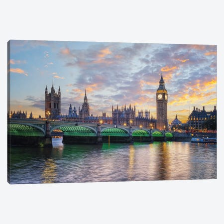 Palace Of Westminster Canvas Print #EMN1768} by Manjik Pictures Canvas Print