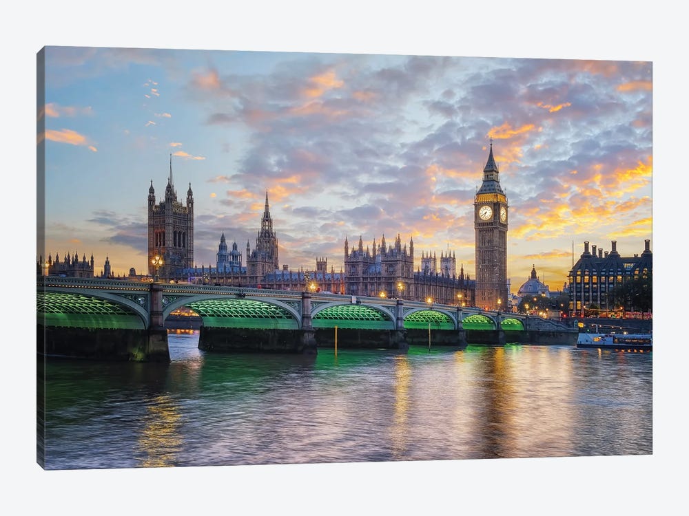 Palace Of Westminster by Manjik Pictures 1-piece Canvas Art Print