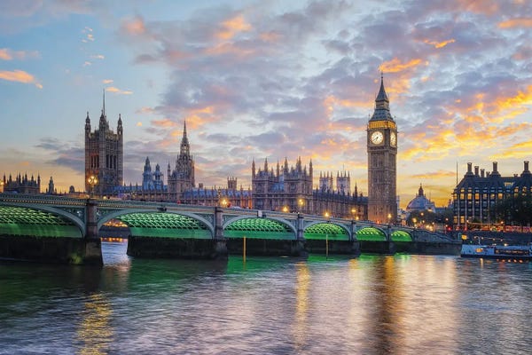 Tower Bridge: Palace Of Westminster by Manjik Pictures