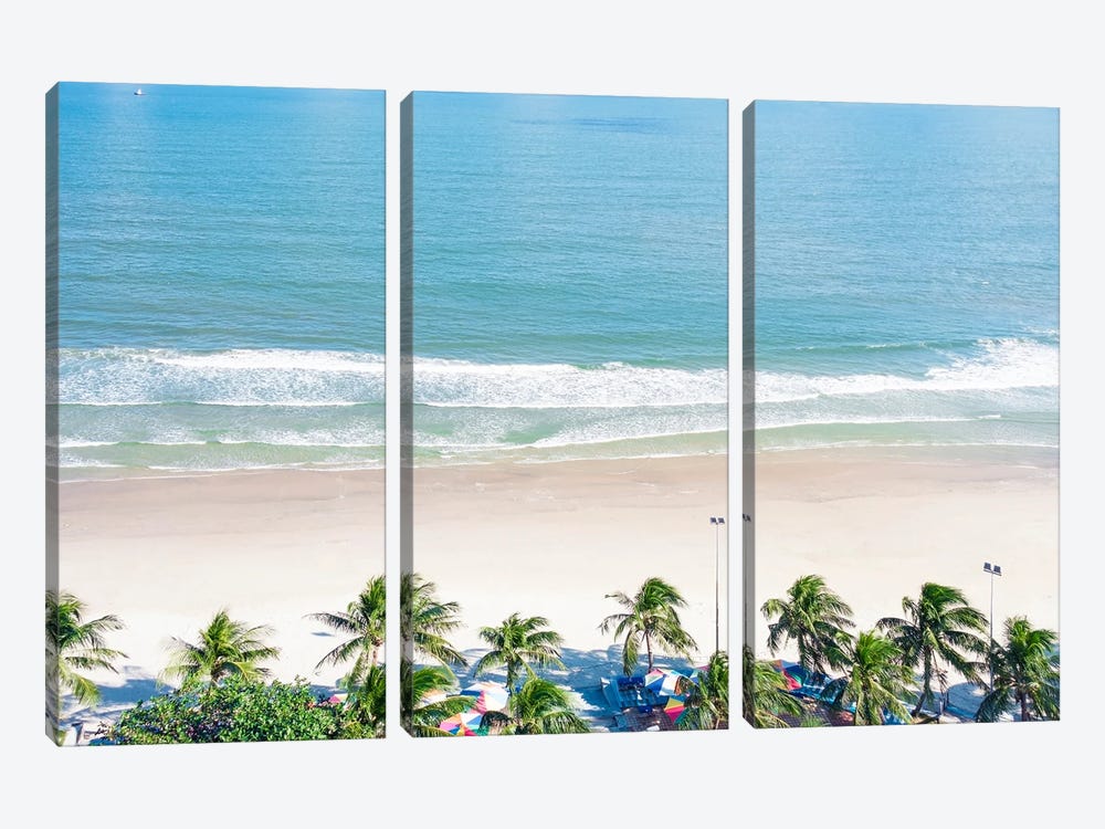 My Khe Beach by Manjik Pictures 3-piece Canvas Print