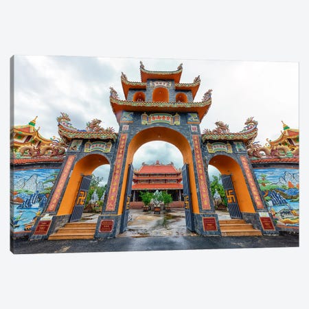 Vietnamese Temple Canvas Print #EMN1787} by Manjik Pictures Canvas Artwork