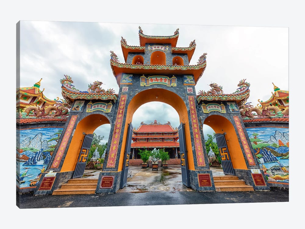 Vietnamese Temple by Manjik Pictures 1-piece Canvas Artwork