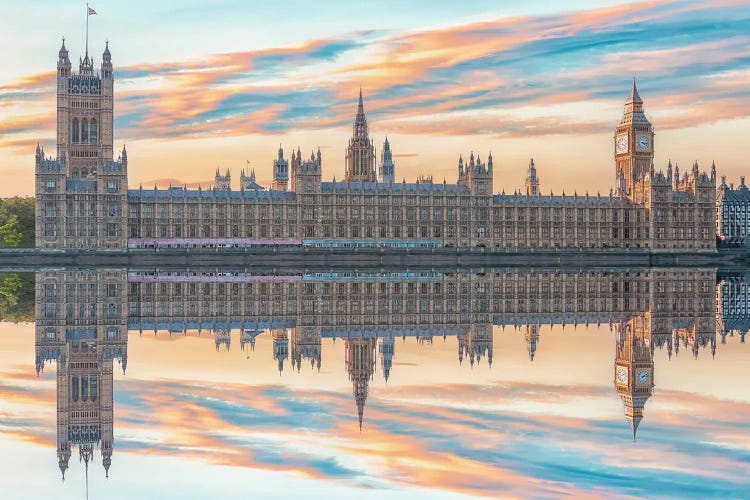London Reflection by Manjik Pictures wall art