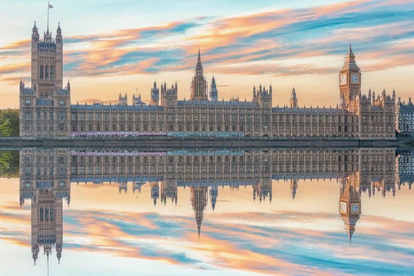 Big Ben: London Reflection by Manjik Pictures