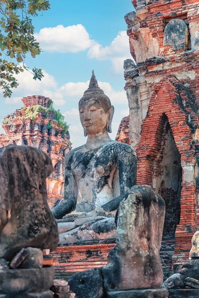 People: Old Buddha Statue by Manjik Pictures