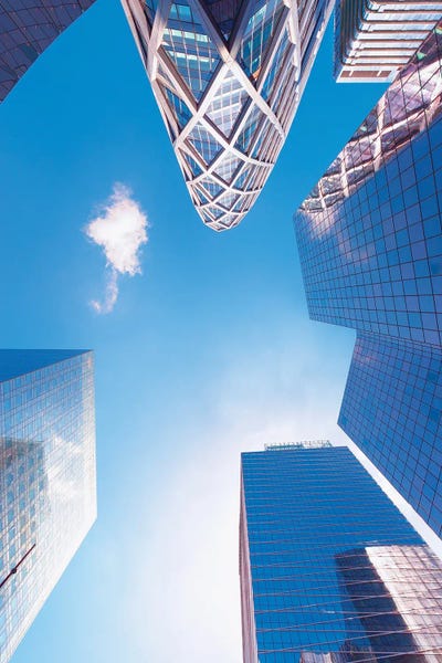 Canvas Print: Business Area In Paris by Manjik Pictures