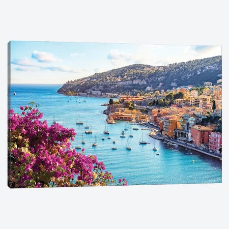 French Riviera Canvas Print #EMN185} by Manjik Pictures Canvas Artwork