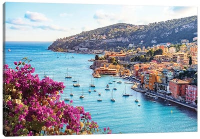 French Riviera Canvas Art Print - Manjik Pictures