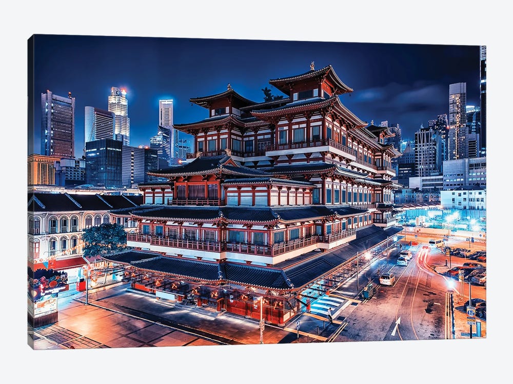 Chinatown Wonder by Manjik Pictures 1-piece Canvas Art Print