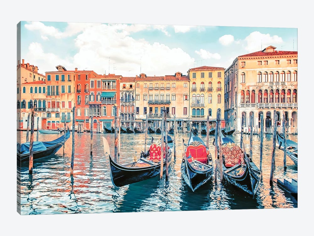 A Journey In Venice by Manjik Pictures 1-piece Canvas Art Print