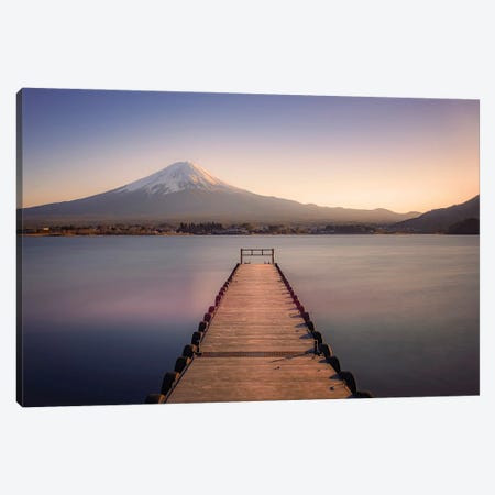 Mount Fuji Sunset Canvas Print #EMN202} by Manjik Pictures Canvas Artwork
