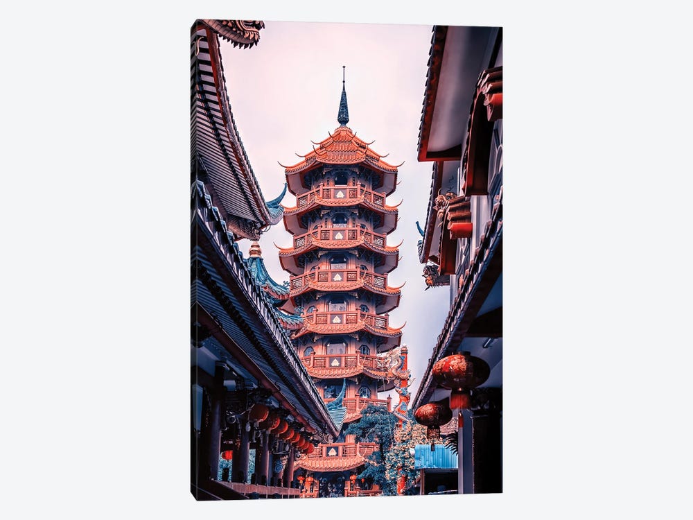 Chinese Architecture In Bangkok by Manjik Pictures 1-piece Canvas Art