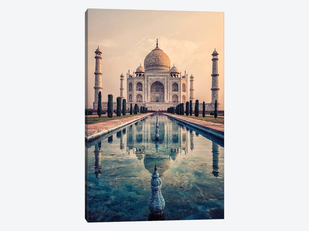 Taj Mahal Mausoleum by Manjik Pictures 1-piece Canvas Art Print