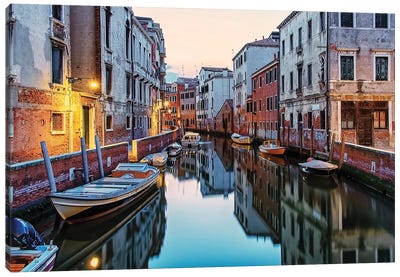 Trip In Venice Canvas Art Print - Manjik Pictures