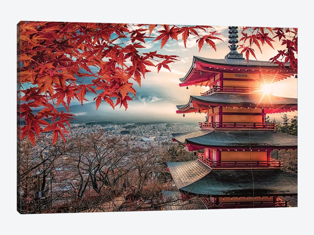 Chureito Pagoda by Manjik Pictures 1-piece Canvas Wall Art