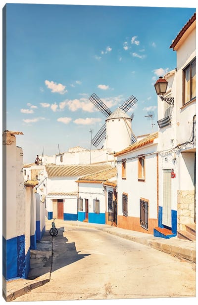Village In La Mancha Canvas Art Print - Manjik Pictures