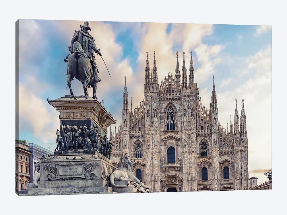 Piazza Del Duomo by Manjik Pictures 1-piece Canvas Artwork