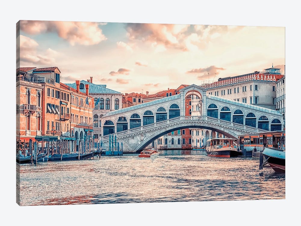 Ponte Di Rialto by Manjik Pictures 1-piece Art Print